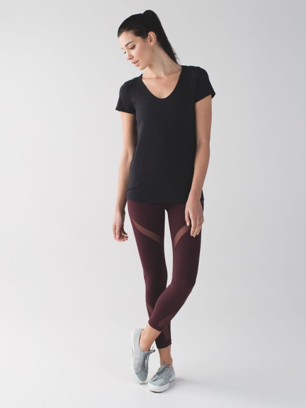 Lululemon High Times Pant (Wrap Mesh) in Bordeaux Drama